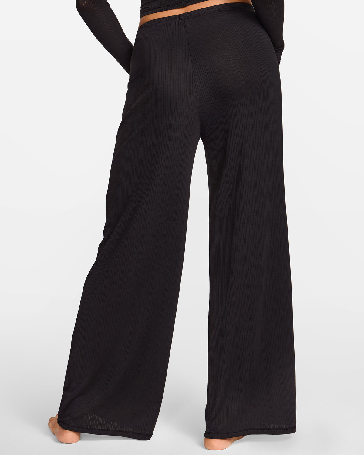 SOULVOR Wide Leg Casual Pants Black @model_info:A2